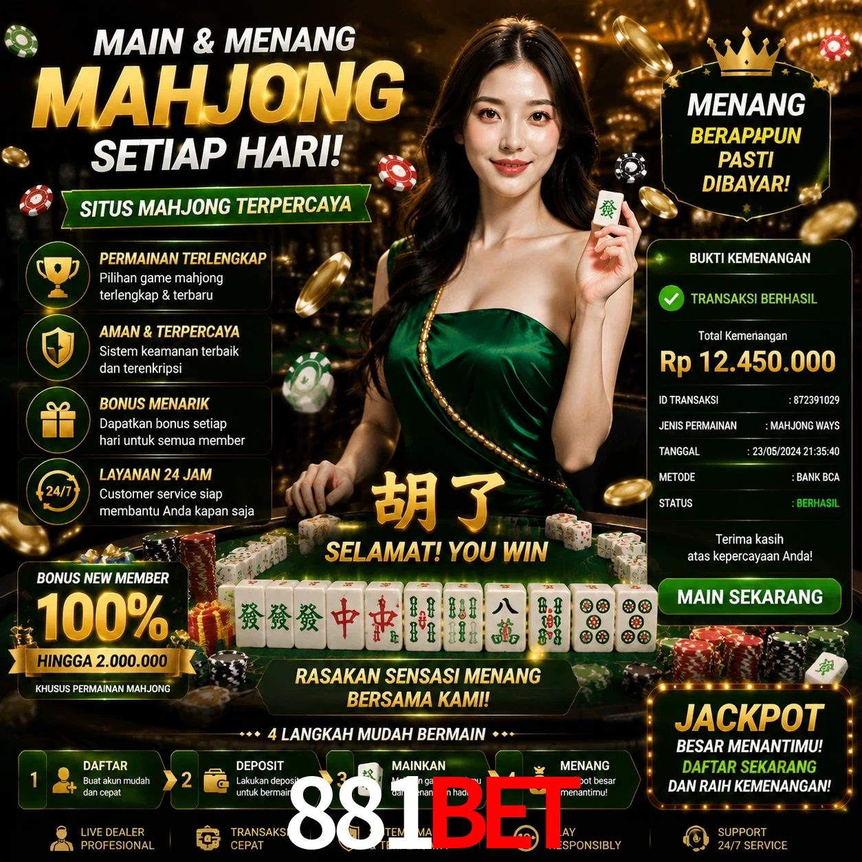 Ganhar e sacar na 881Bet